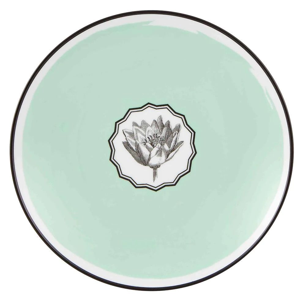 Vista Alegre Christian Lacroix - Herbariae Dessert Plate Green, Set Of 4