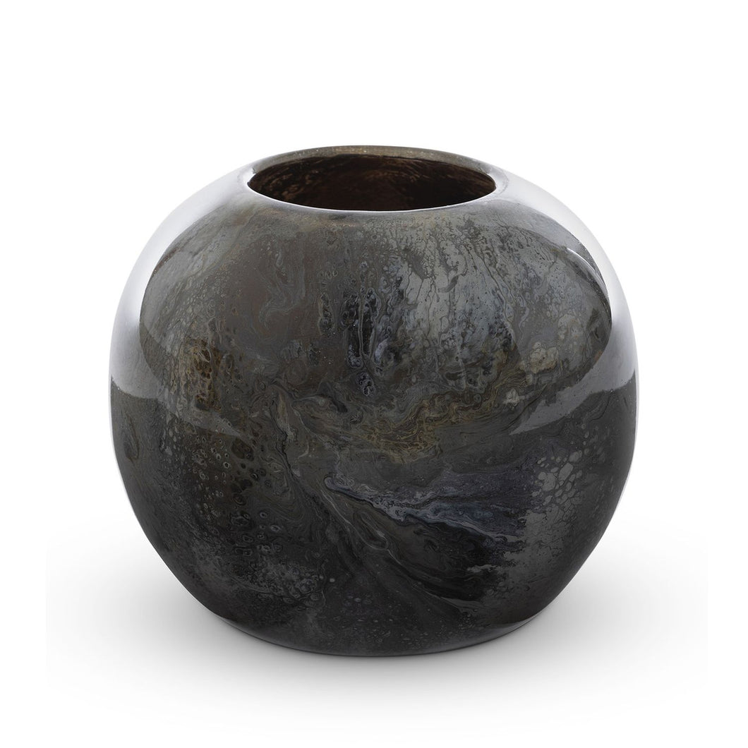 Park Hill Collection Urban Living Dakota Artisan Glass Round Vase