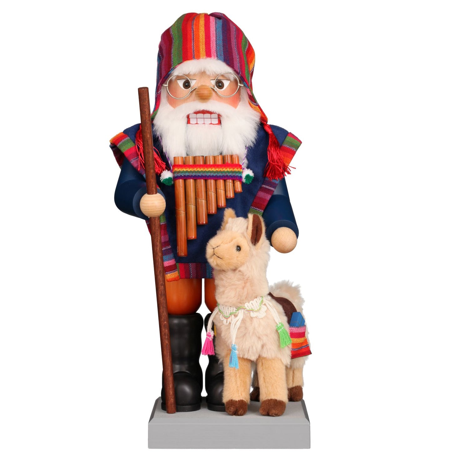 Alexander Taron Christian Ulbricht Nutcracker Santa With Lama
