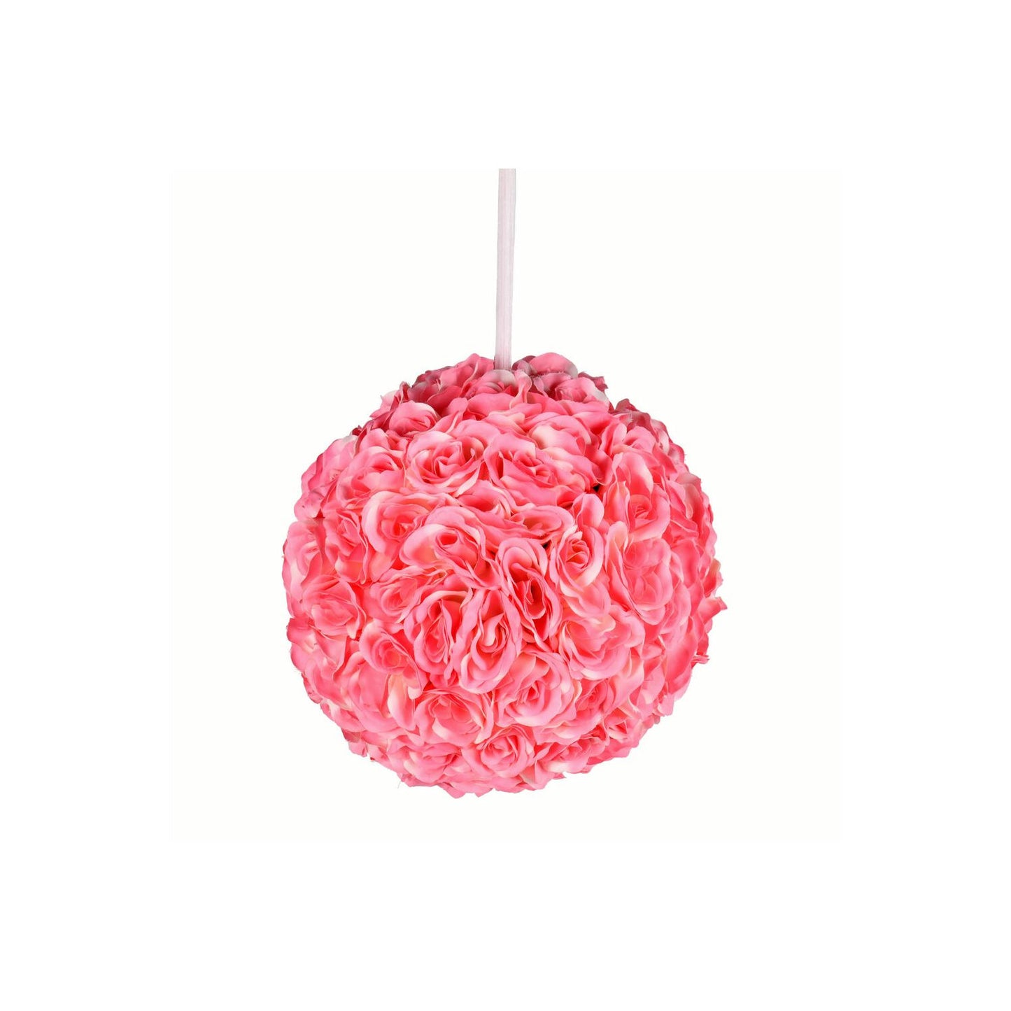 Vickerman 12" Artificial Pink Rose Ball