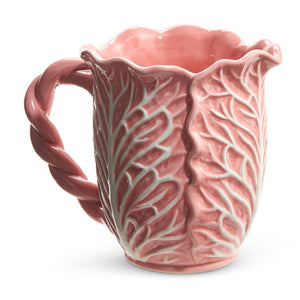 Raz Imports 2024 Easter 8" Pink Cabbage Pitcher