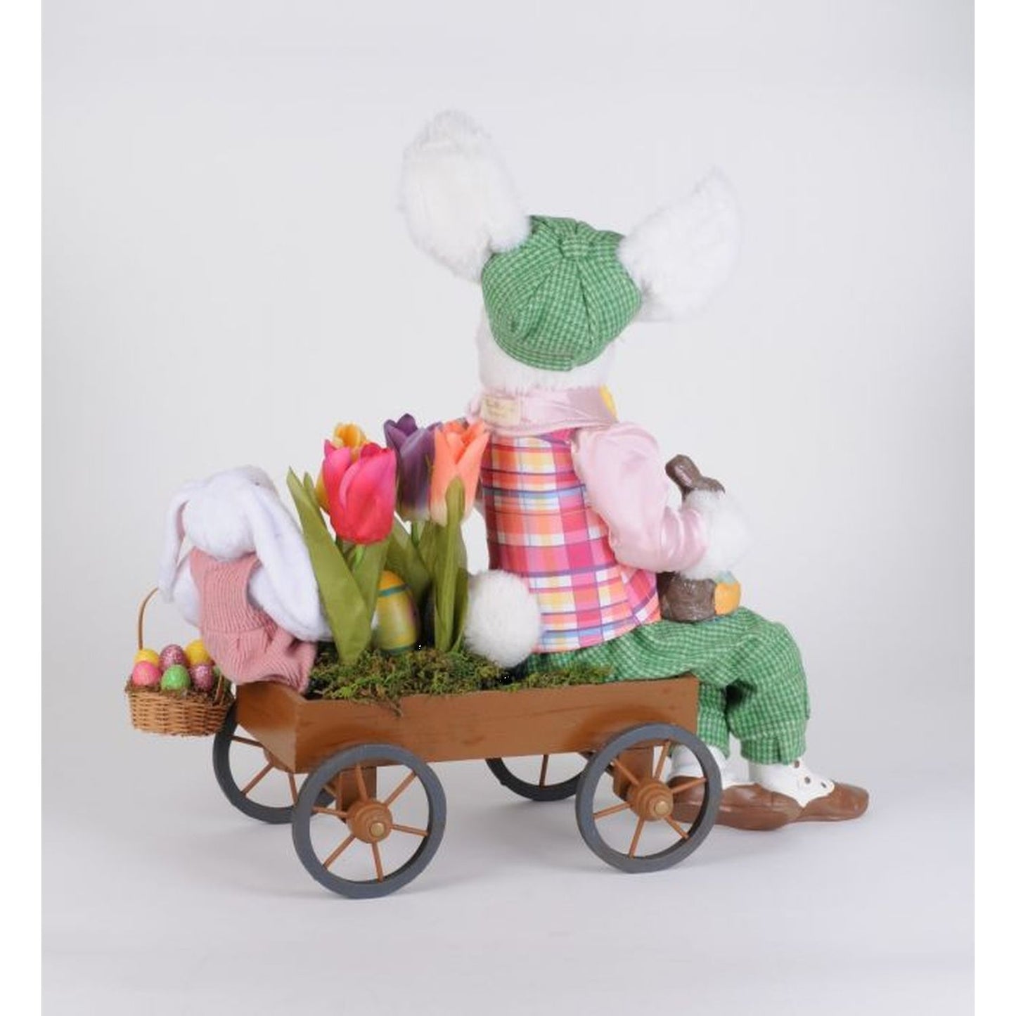 Karen Didion Bunny Flower Express Cart Figurine