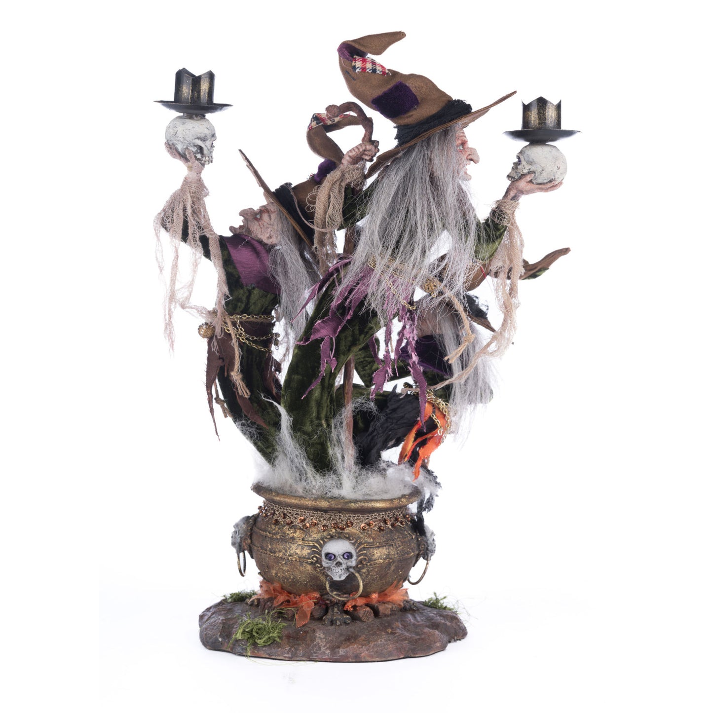 Broomstick Acres 2024 Witches Candle Holder, 17.5-Inch Table Top