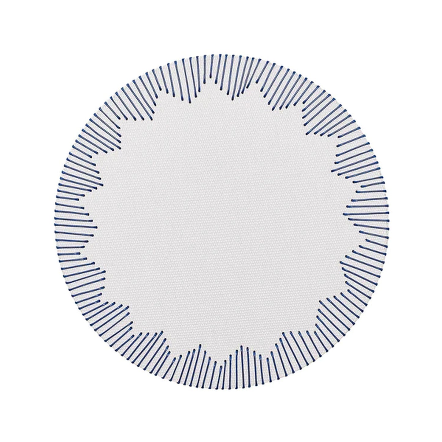 Kim Seybert Dream Weaver Placemat in White & Blue, Set of 4
