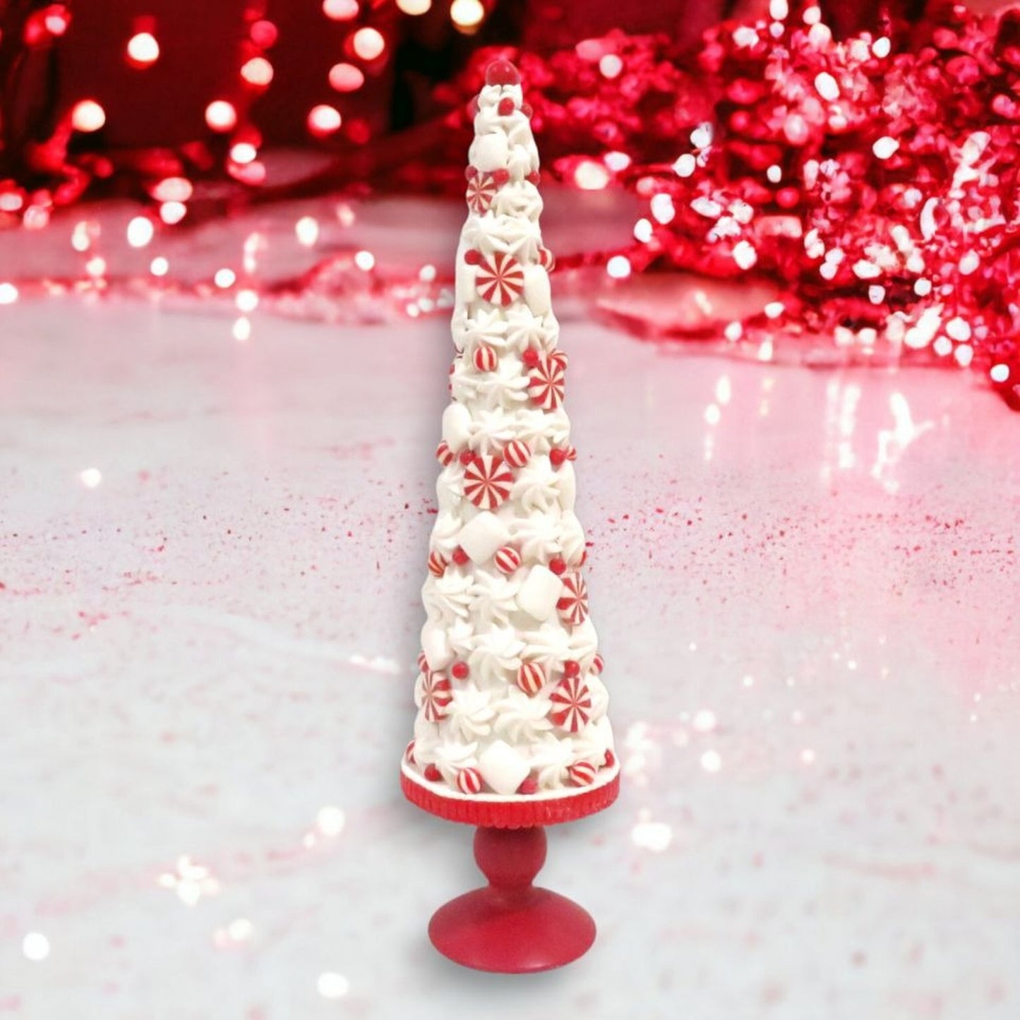 December Diamonds Candy Towne 16-Inch Candy Tree On Red Base