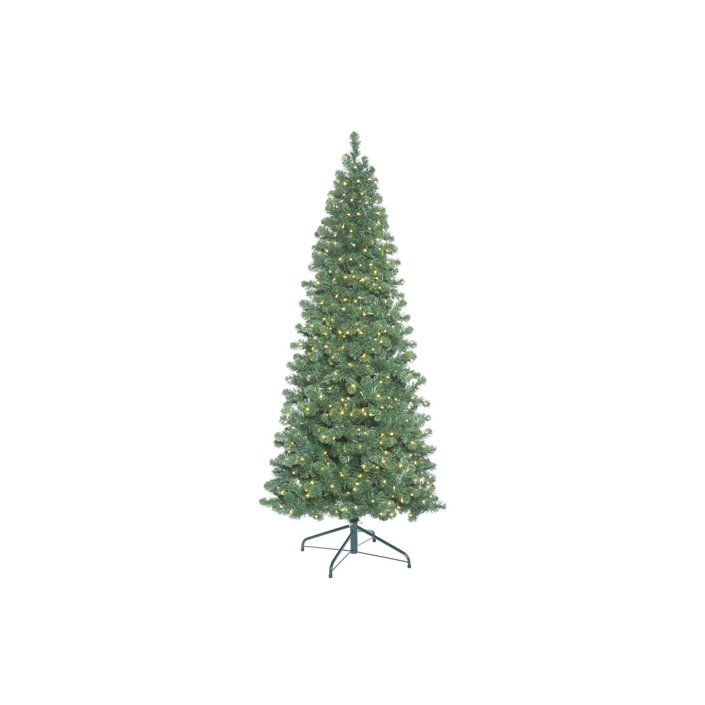 Vickerman 7.5' Oregon Fir Slim Christmas Tree, Warm White Led Lights