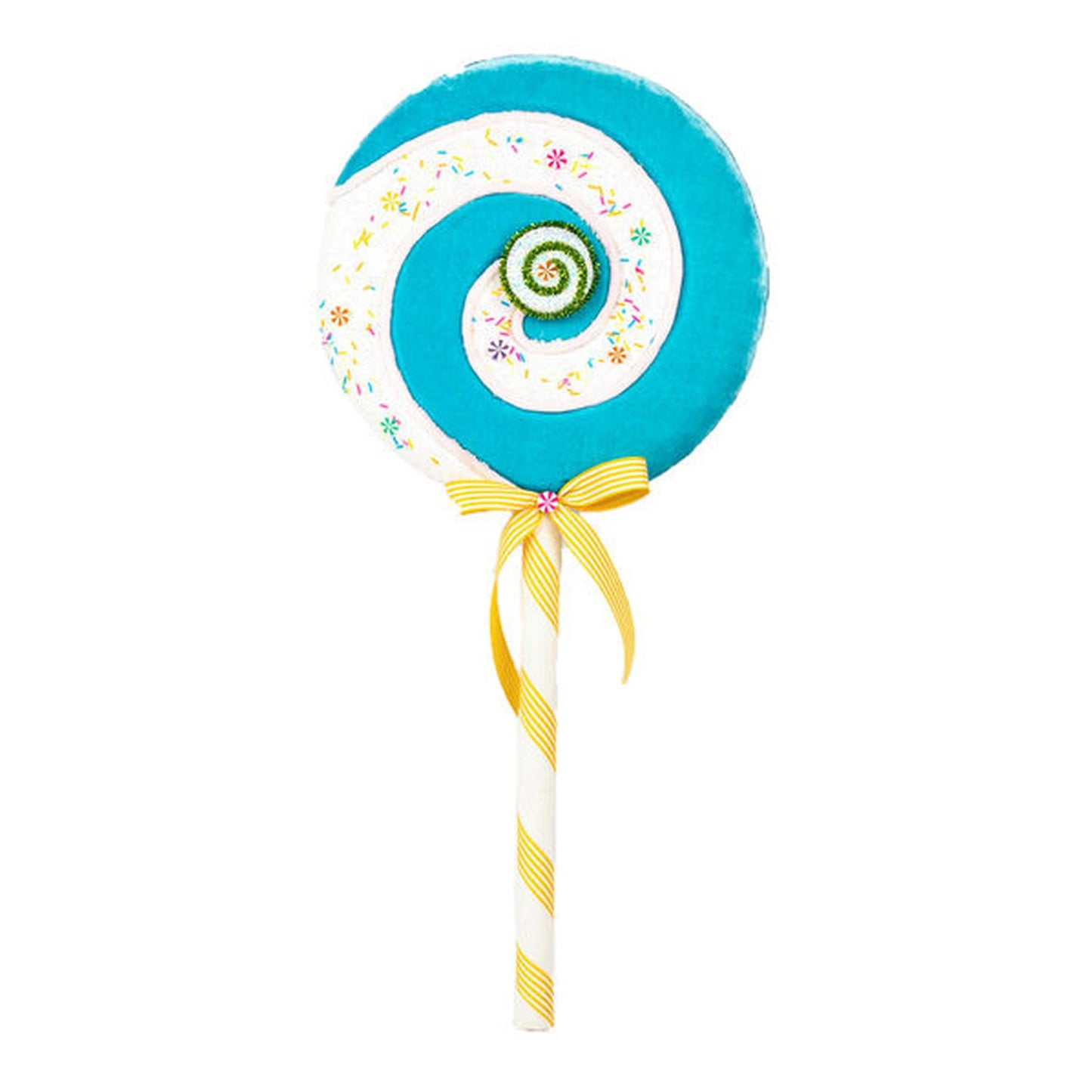 December Diamonds Candy Land 33.5In Blue Candy Swirl Lollipop Pick
