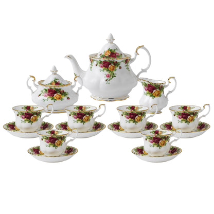 Royal Albert Old Country Roses Tea Ware 15-Piece Tea Set