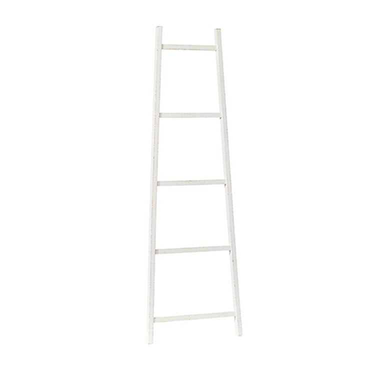 Raz Imports Boxwood 6' White Ladder