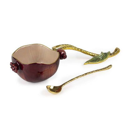 Quest Collection Pomegranate Honey Dish with Handle