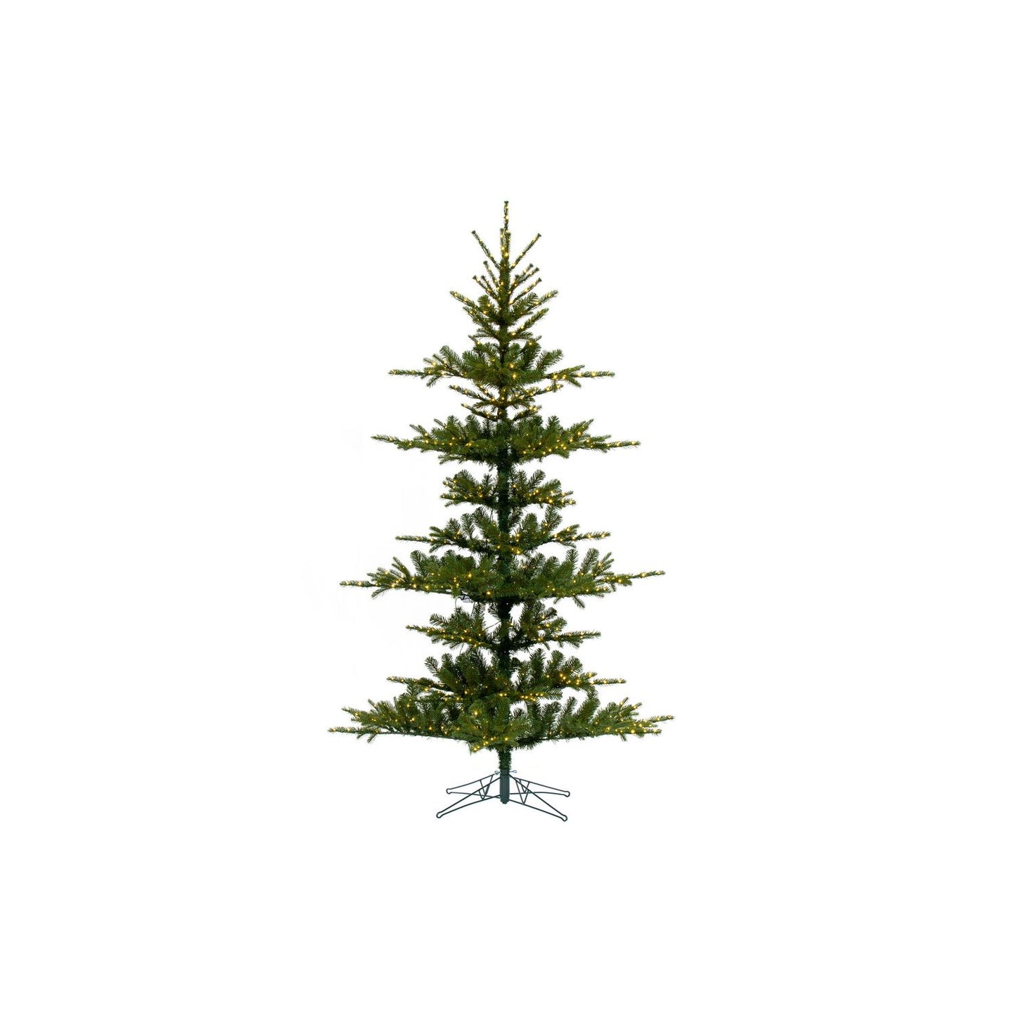 Vickerman 7.5' Yukon Display Artificial Christmas Tree, 4Mm Led Seed Lights
