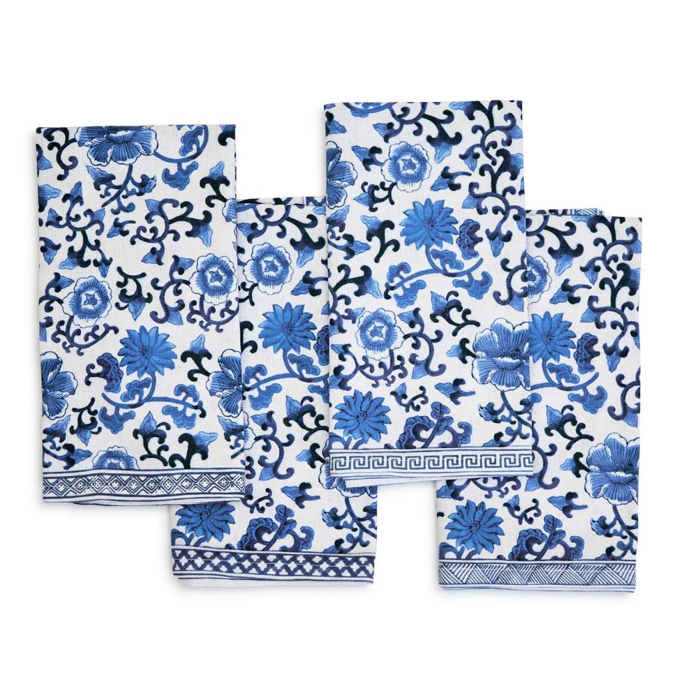Two's Company Set Of 4 Chinoiserie Napkins