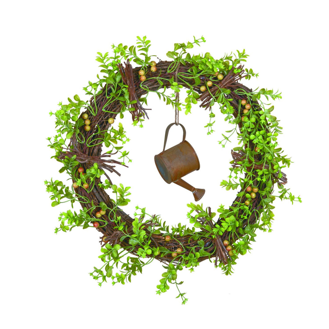 Transpac Watering Can Wreath
