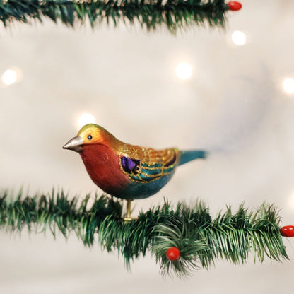 Old World Christmas Lilac-Breasted Roller Bird Ornament