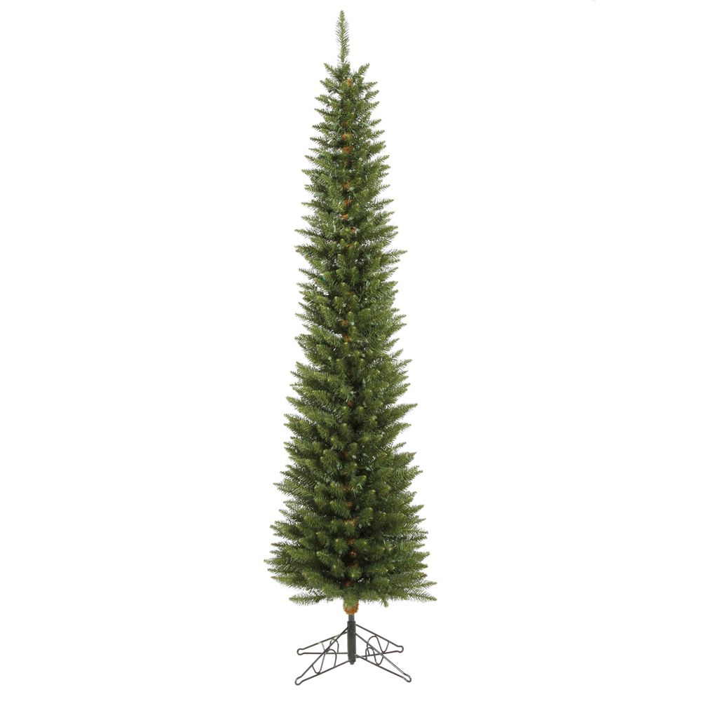 Vickerman 7.5' Durham Pole Pine Artificial Christmas Tree, Unlit, PVC