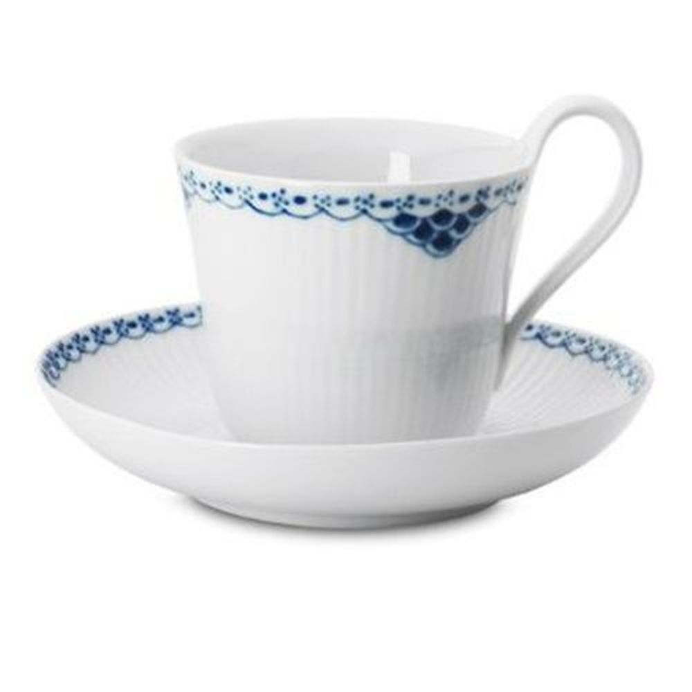 Royal Copenhagen Princess High Handle Cup & Saucer, Porcelain