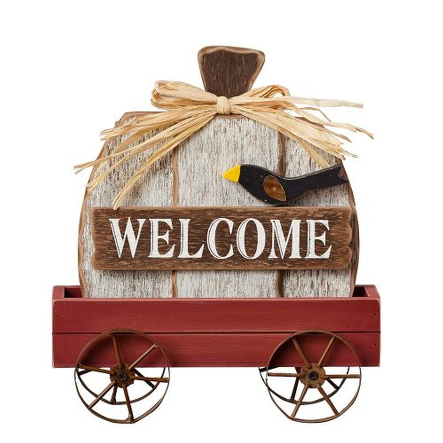 Your Heart's Delight Welcome Cart with Raven, MDF