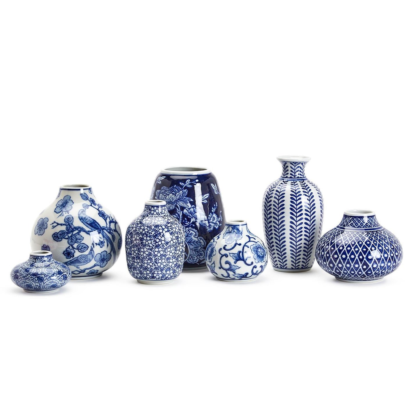 Two's Company Blue & White Vases Set of 7