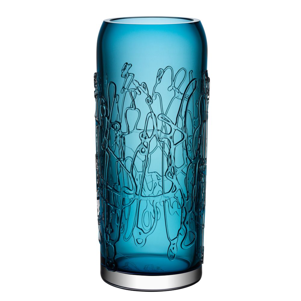 Kosta Boda Twine Vase Blue, Glass