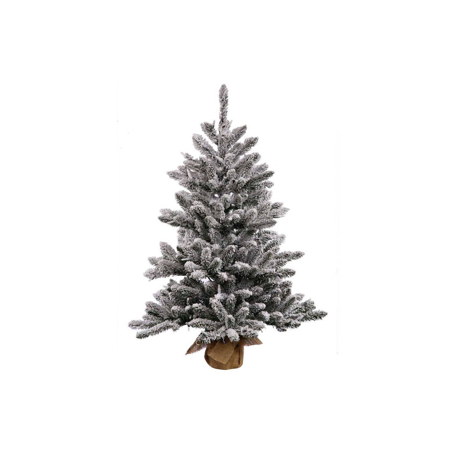 Vickerman 42" Flocked Anoka Pine Artificial Christmas Tree, Unlit