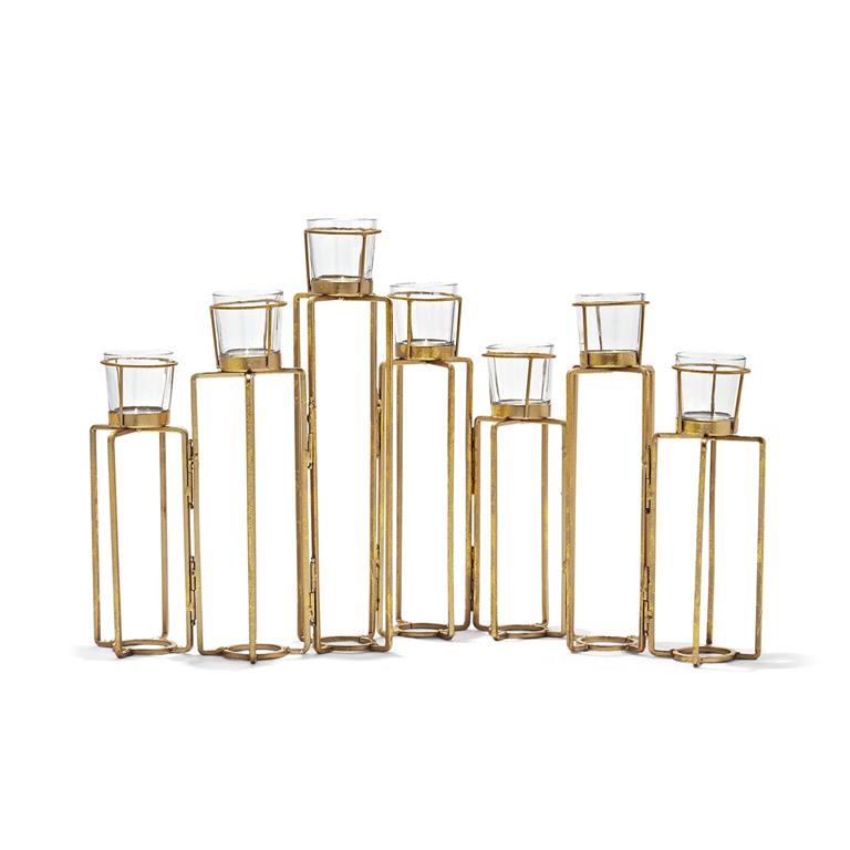 Two's Company Serpentine Set of 7 Candleholders