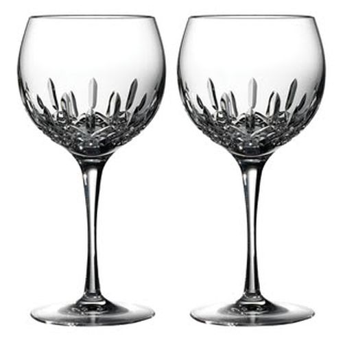 Waterford Lismore Essence Pair of Balloon Wine Goblets