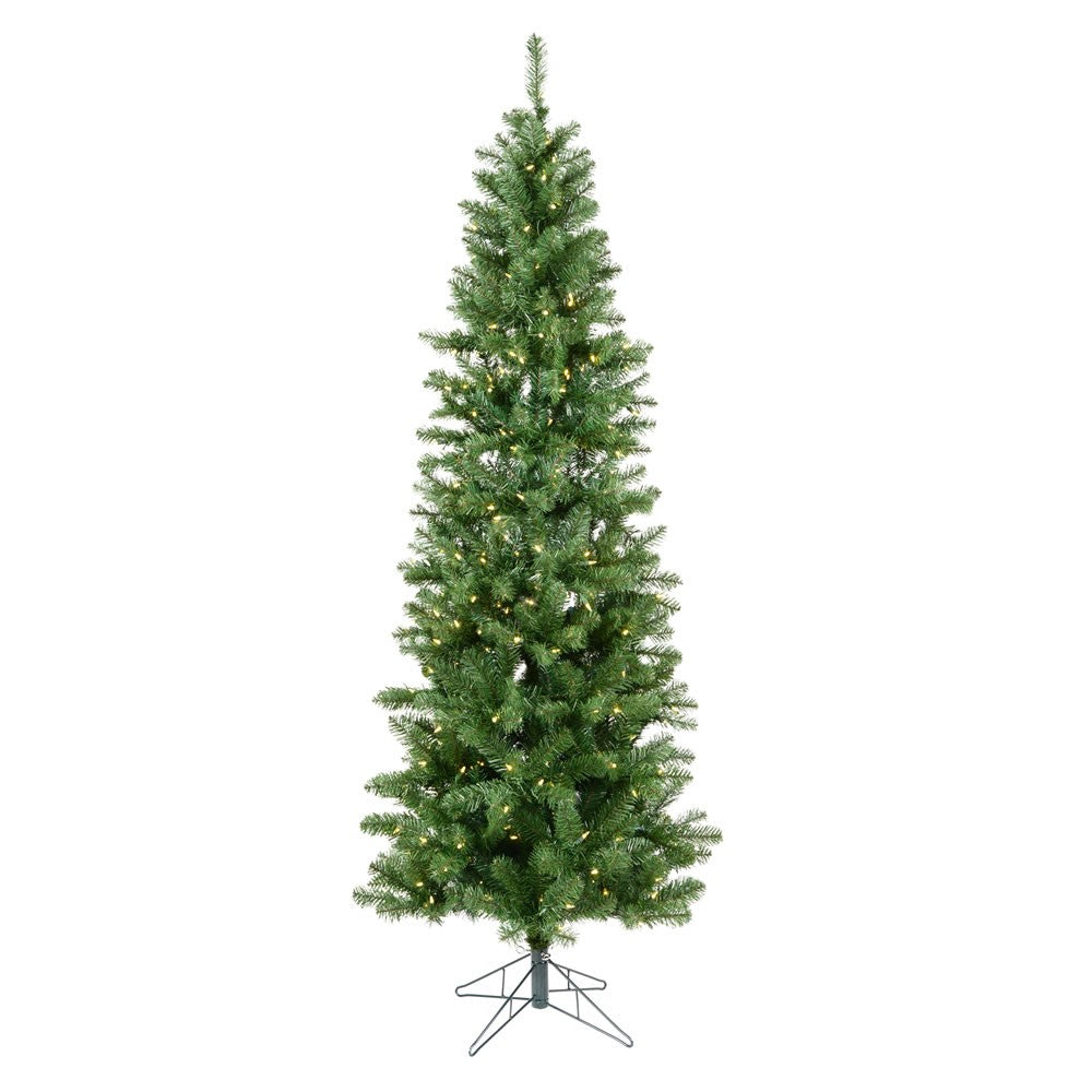 Vickerman 4.5' Salem Pencil Pine Artificial Christmas Tree, Warm White LED Light