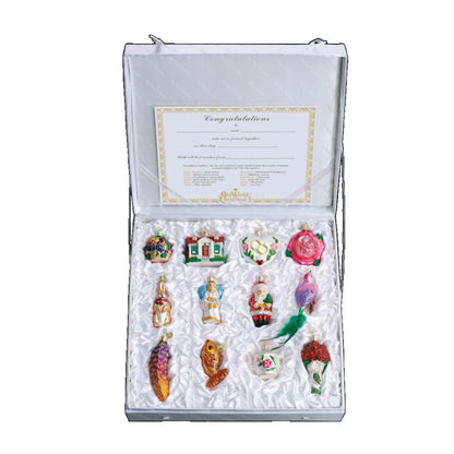 Old World Christmas Bride'S Collection Ornament Box Set