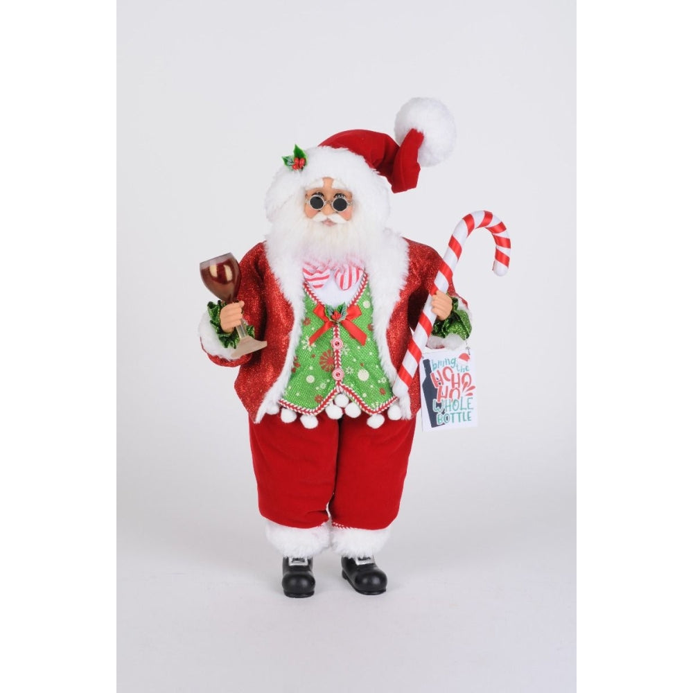 Karen Didion Christmas Cheer Mr. Claus Figurine Polyresin