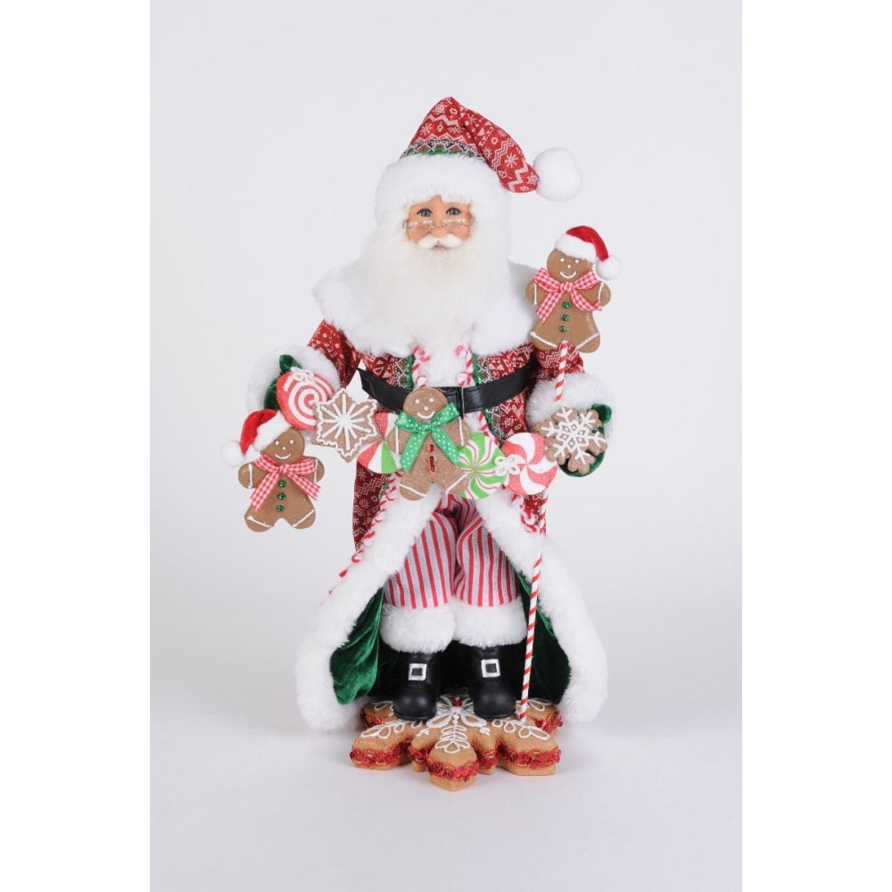 Karen Didion Mr. Gingerbread Santa Figurine Polyresin