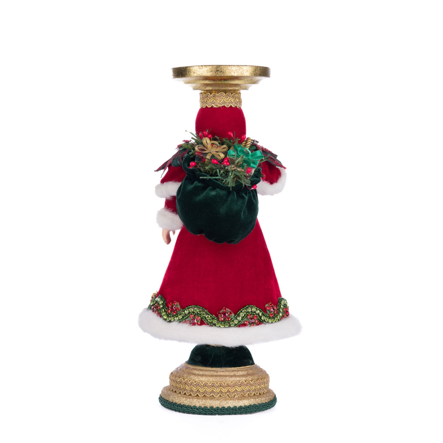 Katherine's Collection 2024 Holiday Magic Santa Candleholder, 13.5-Inch
