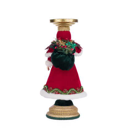 Katherine's Collection 2024 Holiday Magic Santa Candleholder, 13.5-Inch