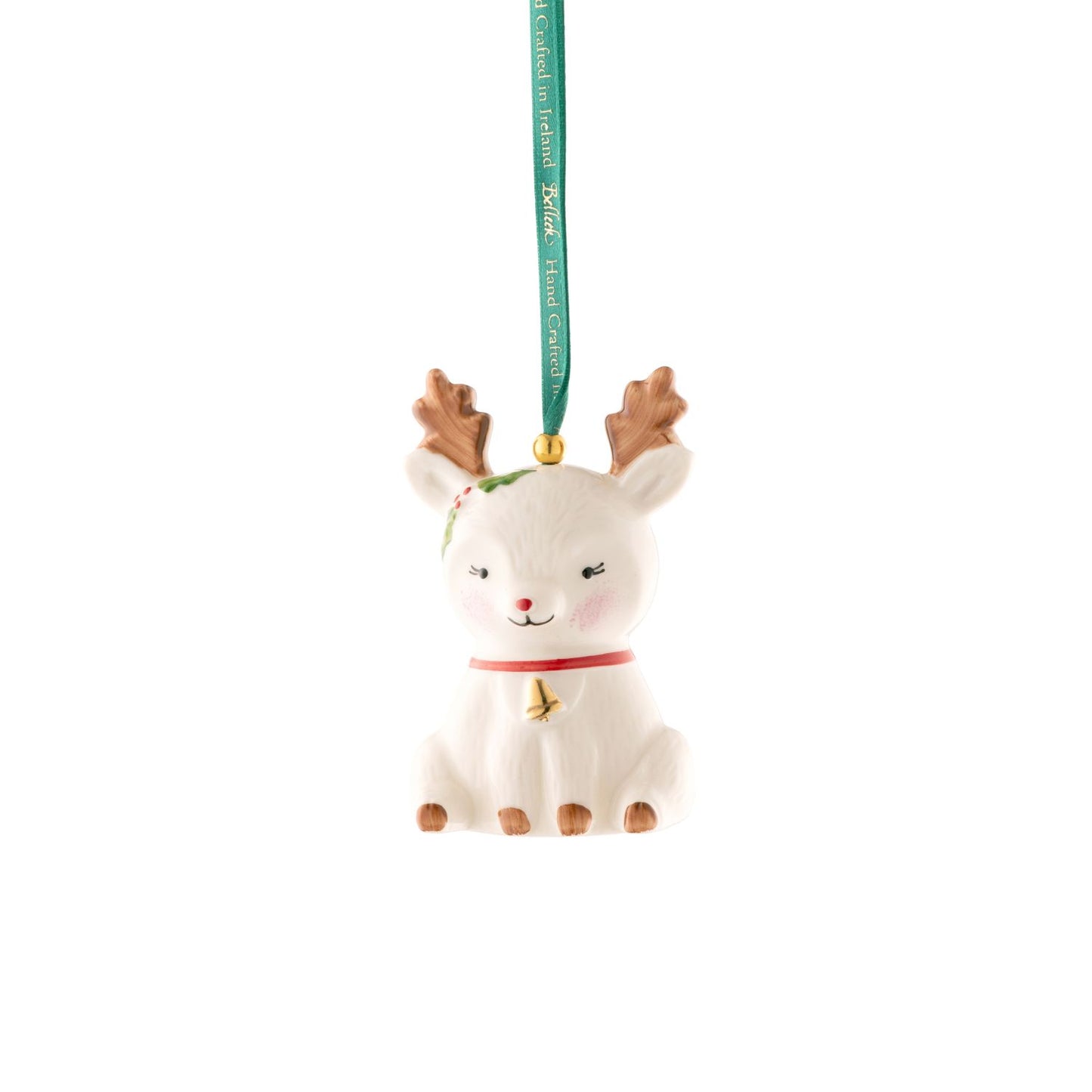 Belleek Reindeer Ornament