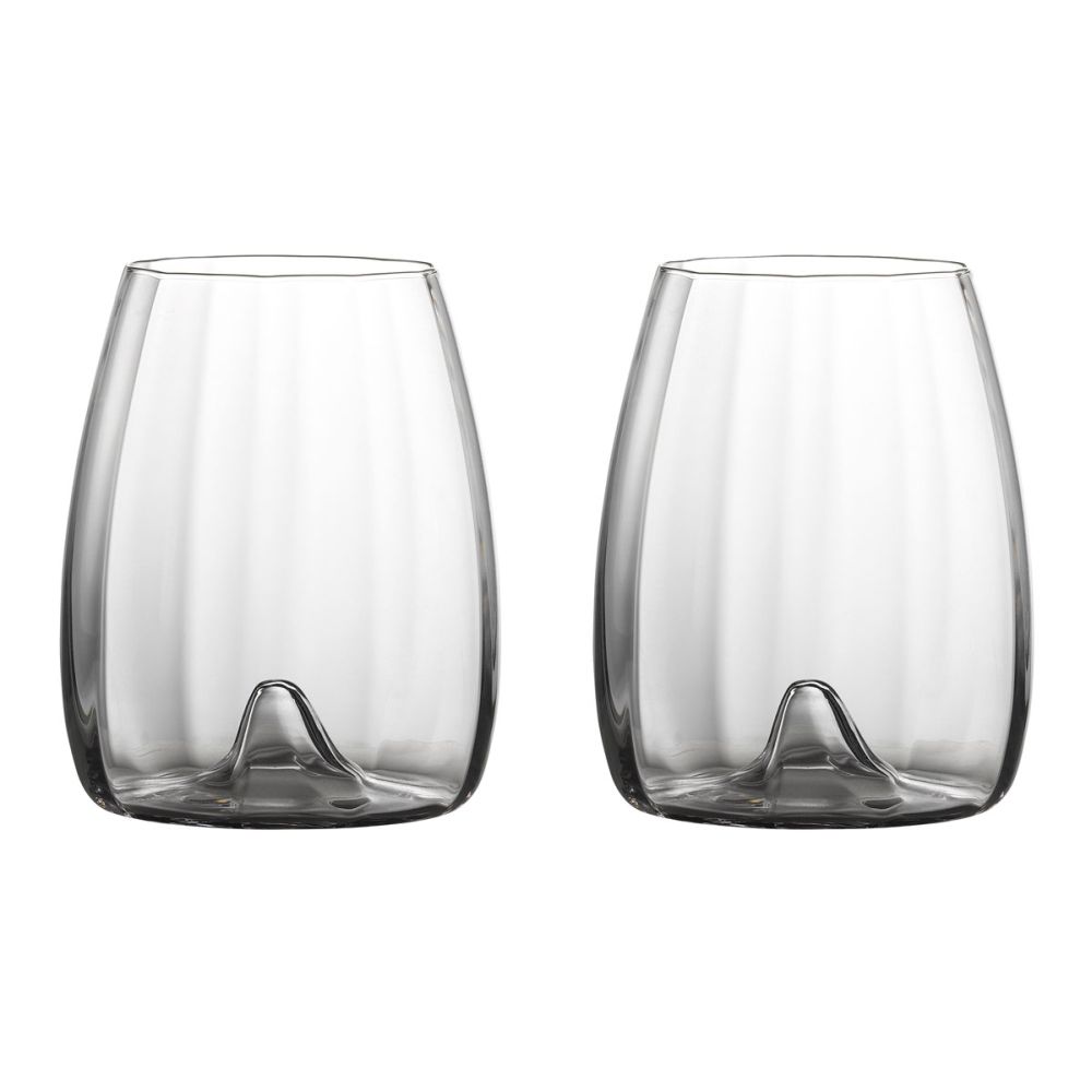 Waterford Elegance Optic Stemless Wine Glass Pair