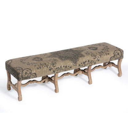 Park Hill Collection Chateau Upholstered Bench