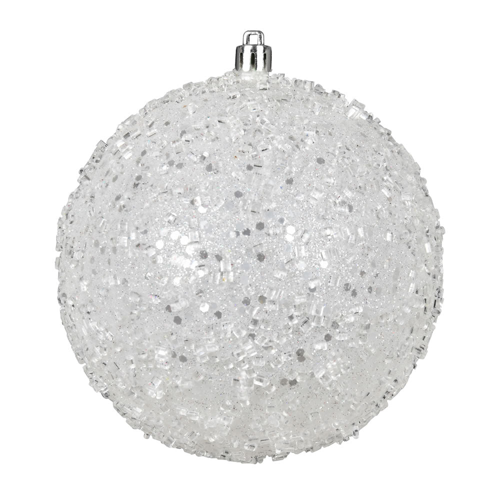 Vickerman 12" Glitter Hail Ball Ornament