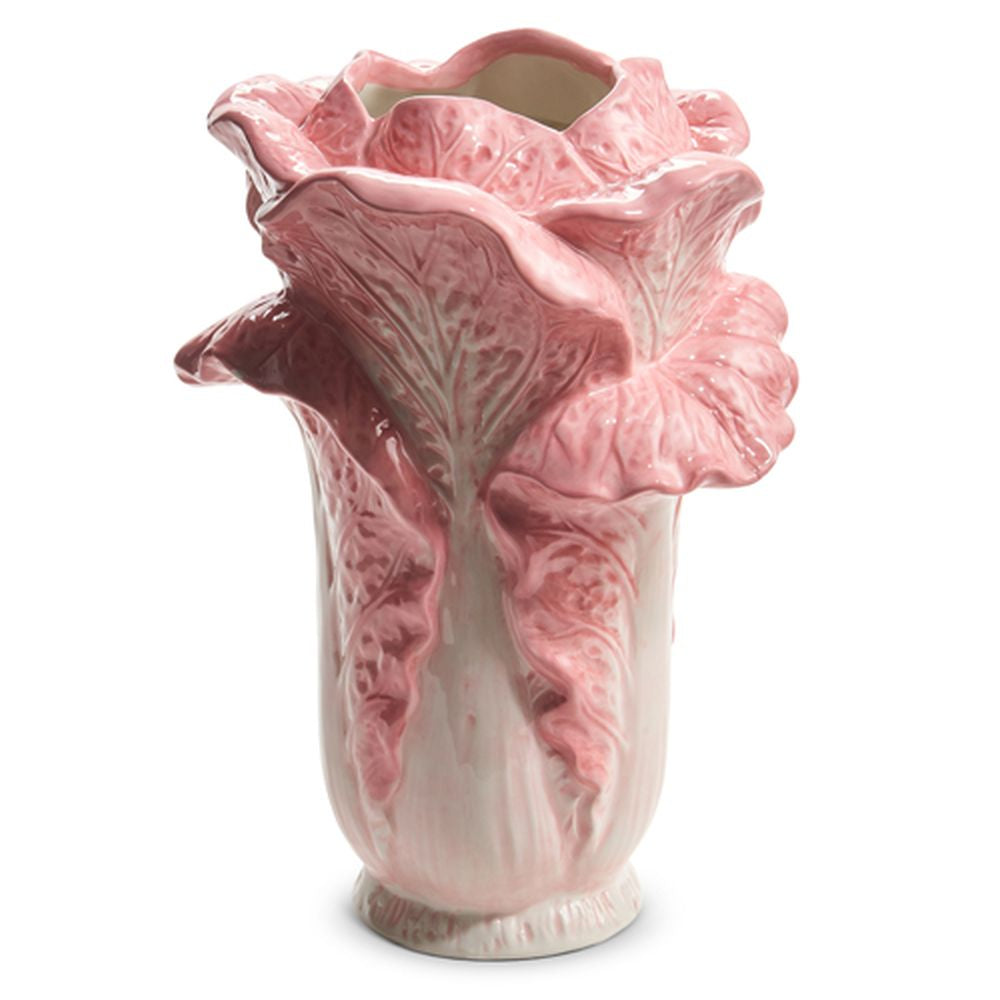 Raz Imports 2024 Easter Pink Cabbage Vase