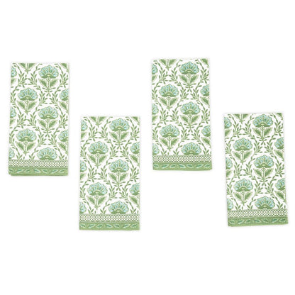Two's Company Set Of 4 Floral Pattern Napkins