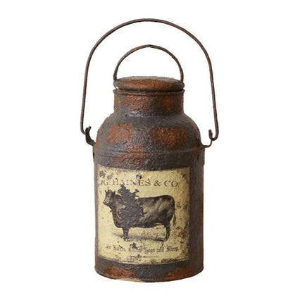 Your Heart's Delight Milk Can - Grungy, Iron