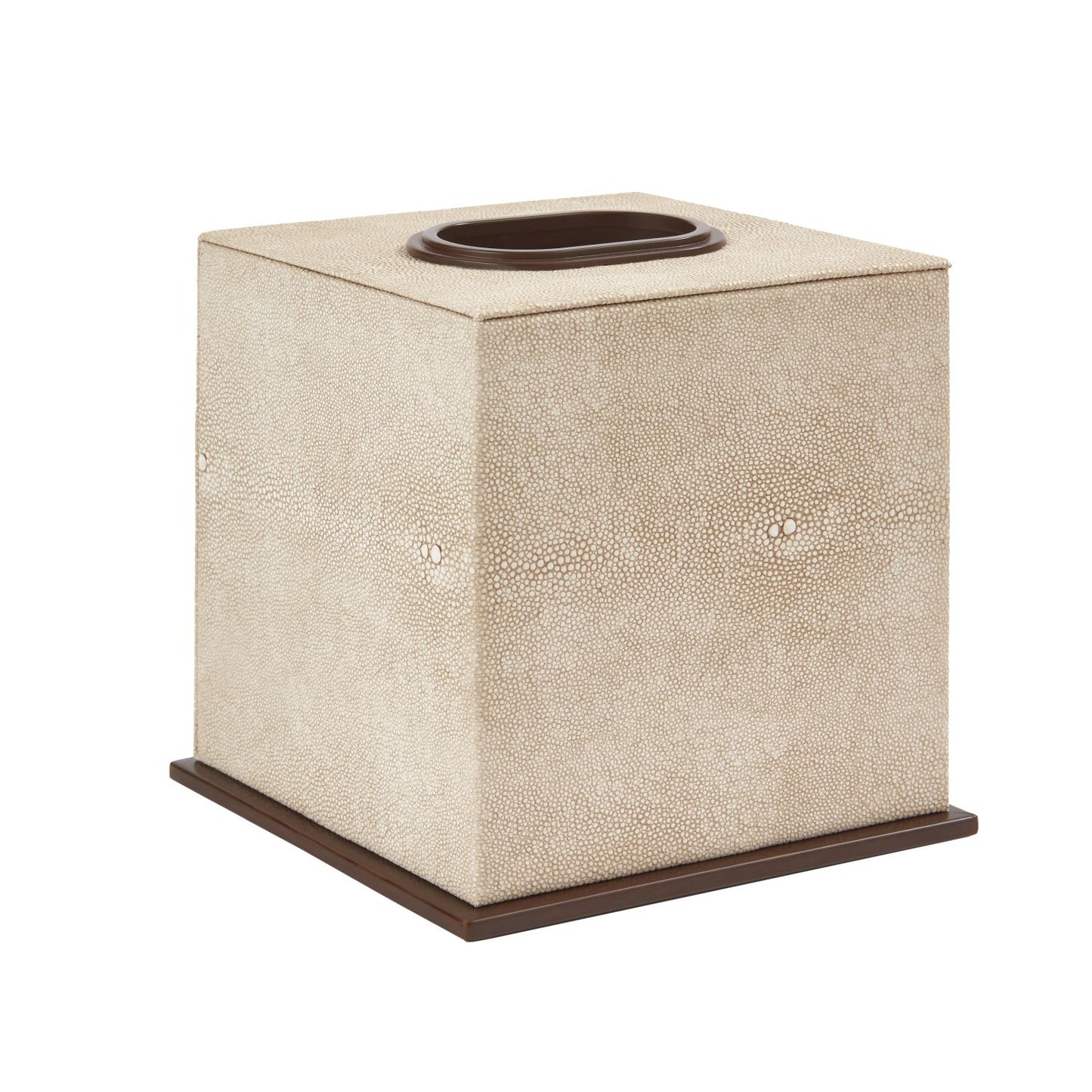 Addison Ross SPI Ratan Ecru 14cm Wood Tissue Box