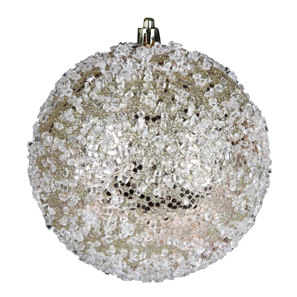 Vickerman 12" Glitter Hail Ball Ornament