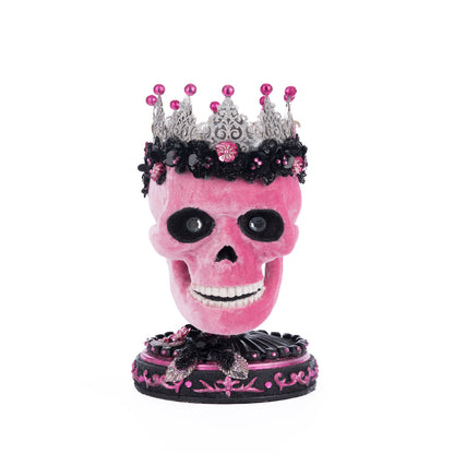 Katherine's Collection 2024 Pink Panic Possession Skull Trinket Box, 12.5-Inch