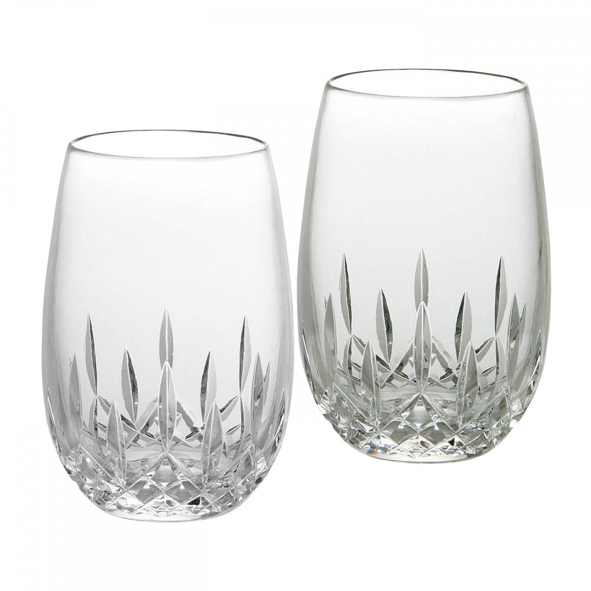 Waterford Lismore Essence White Stemless Wine Glass, Pair