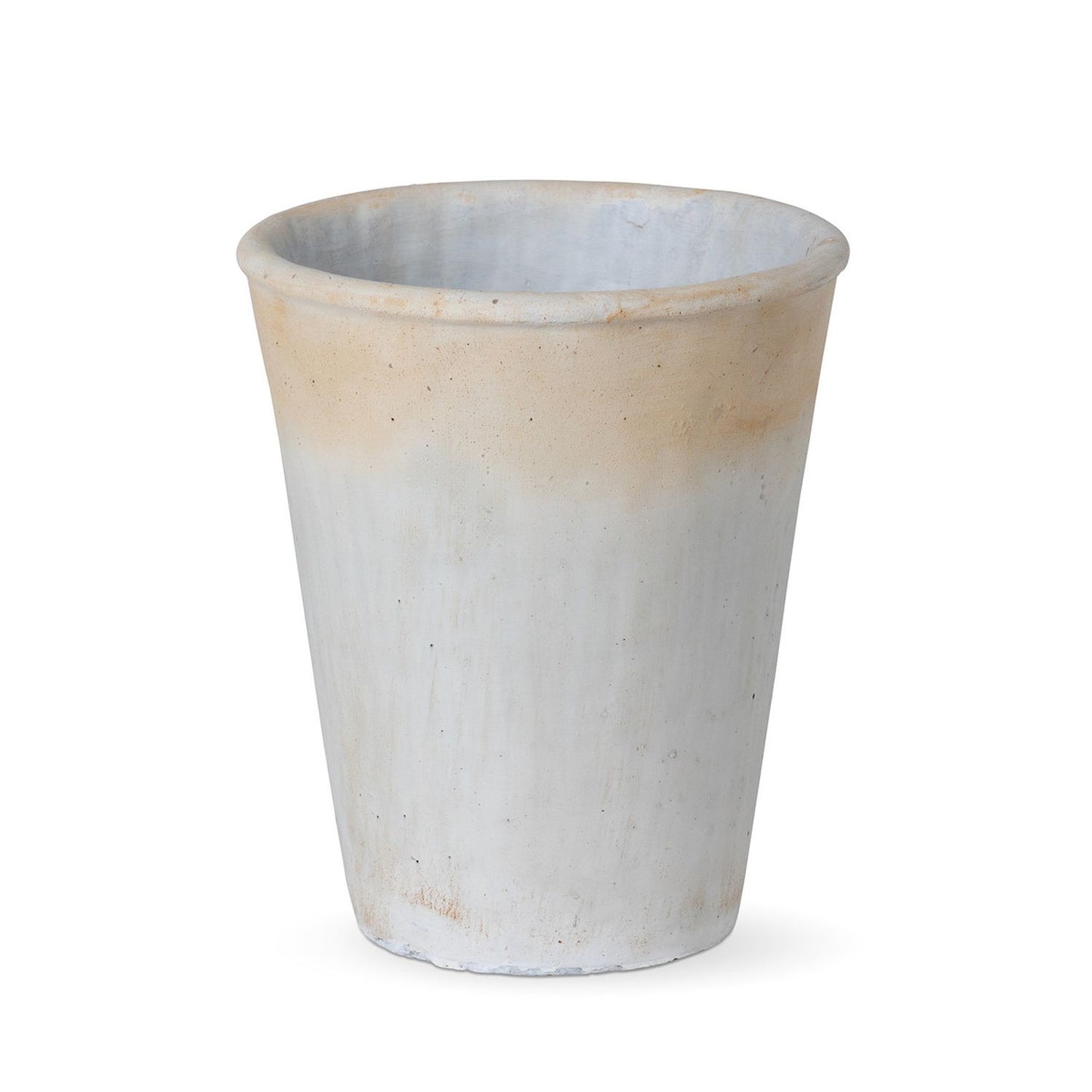 Park Hill Collection Country French Distressed Concrete Tall Planter
