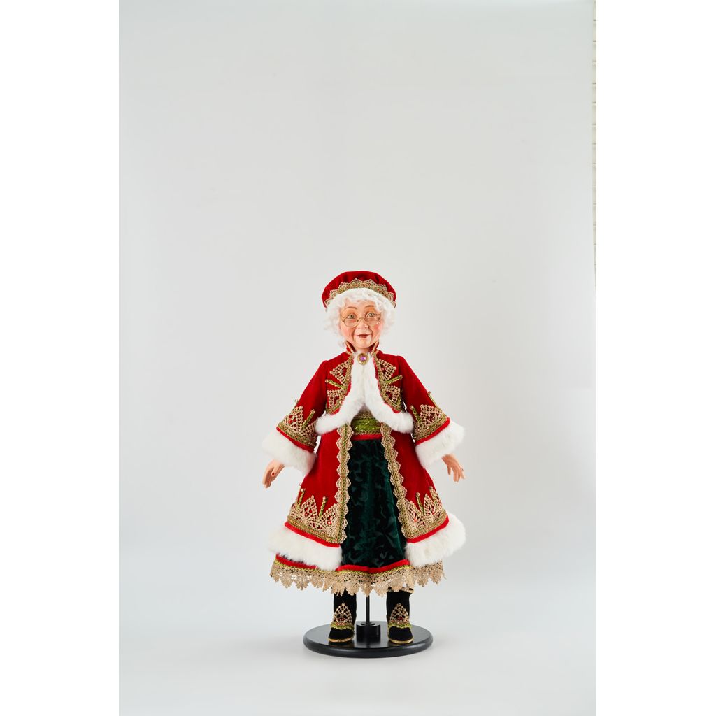 Katherine's Collection 2022 Christmas Eve Trimmings Doll (Caucasian) Red Polyester