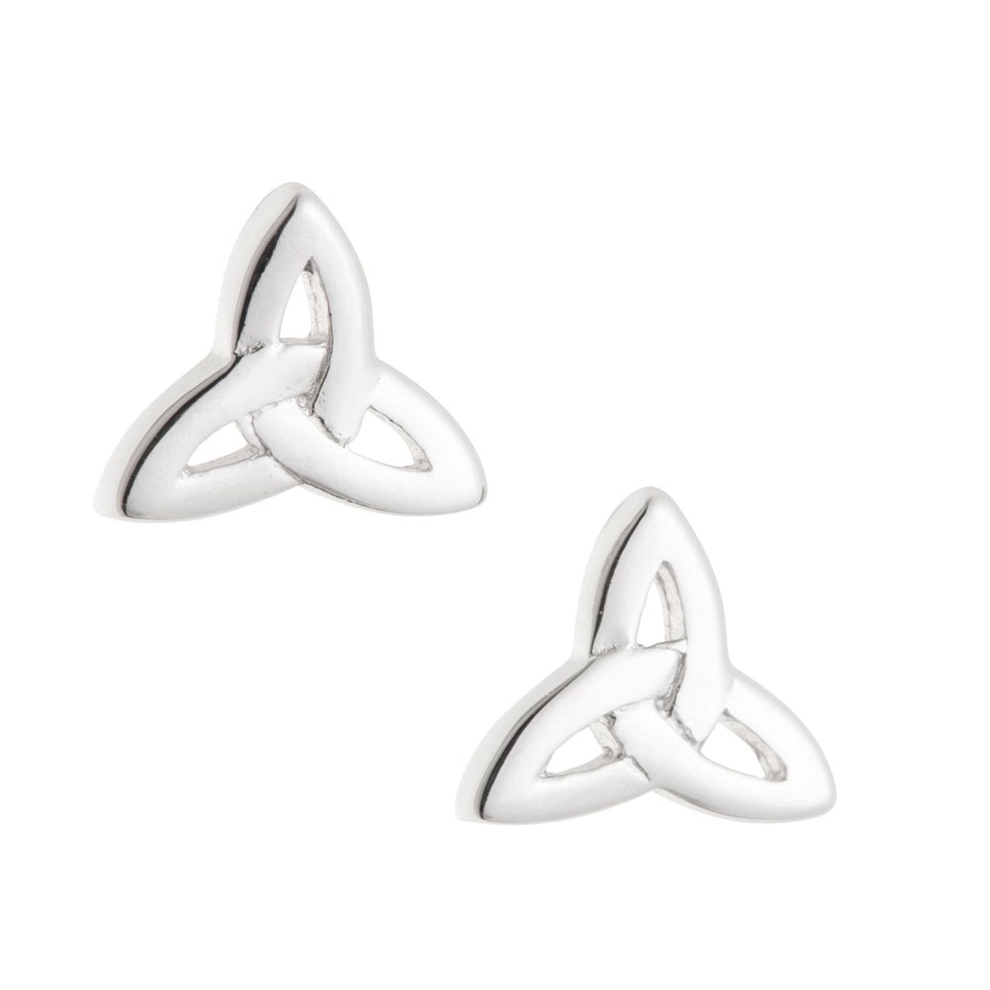 Galway Trinity Knot 925 Sterling Silver Earrings 1.35 Gms - Rhodium Plated