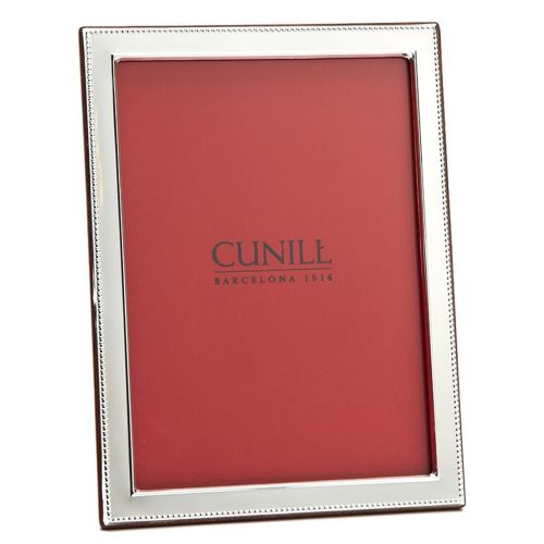 Cunill .925 Sterling Beaded Flat Picture Frame