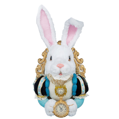 Katherine's Collection Hearts & Wonderland White Rabbit Door Knocker