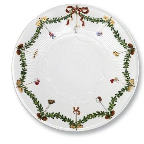 Royal Copenhagen Star Fluted Cake Plate, Flat, Porcelain