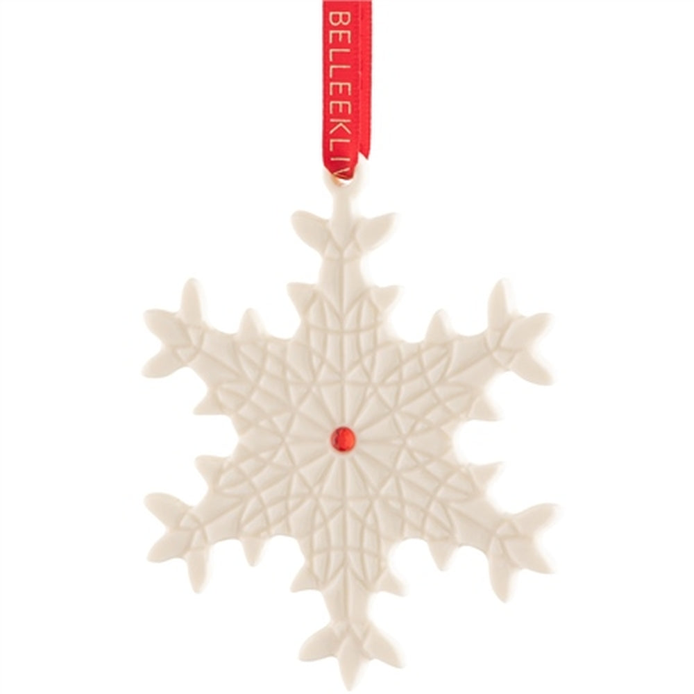 Belleek Gem Snowflake Ornament
